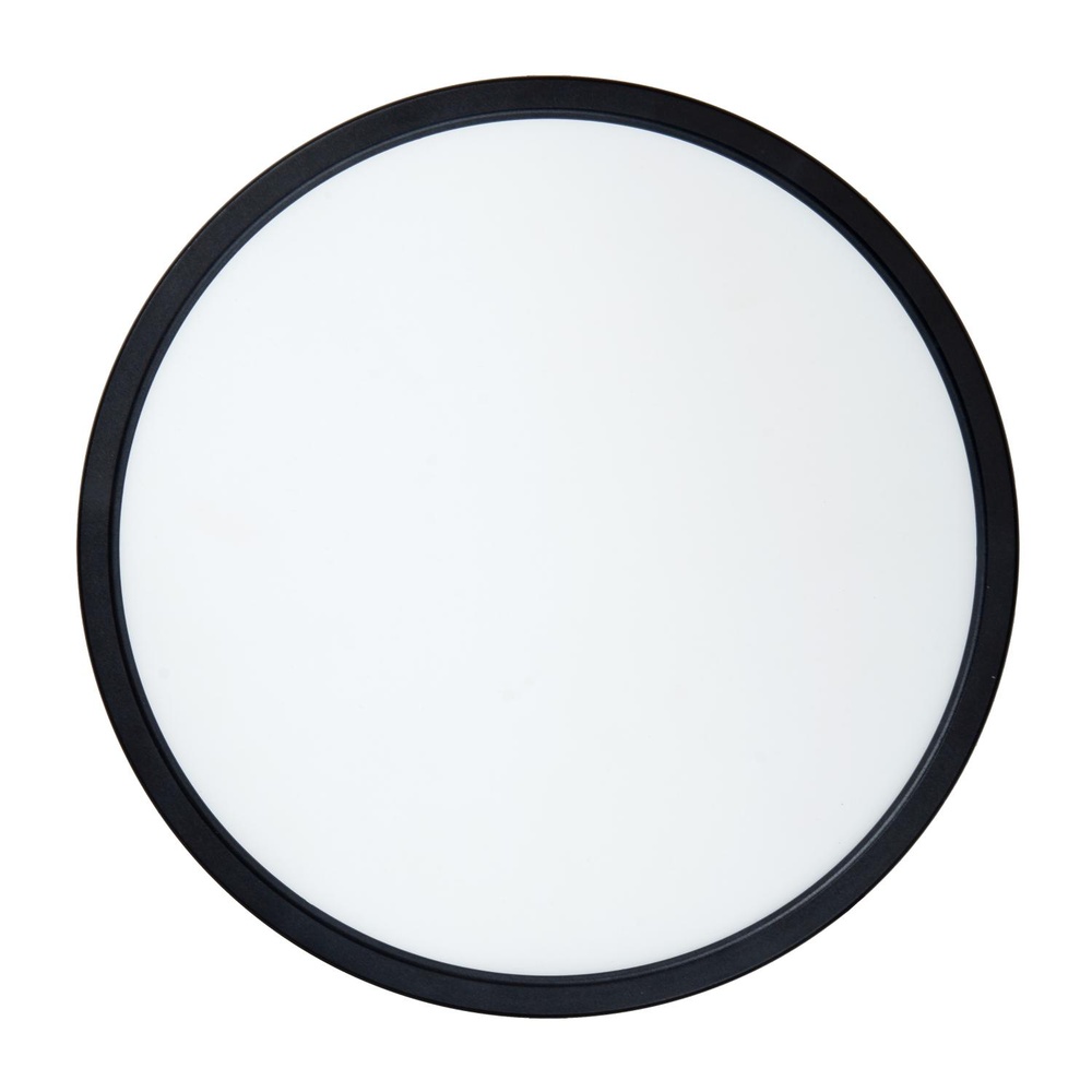 Lucide PlafonniereCastor zwart met wit Ø 32cm - 07120/22/30